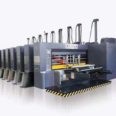 Πολλών χρήσεων ζαρωμένη μηχανή εκτύπωσης κιβωτίων, μηχανή εκτύπωσης Flexo 4 χρώματος